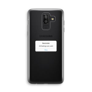 Reminder: Samsung Galaxy J8 (2018) Transparant Hoesje
