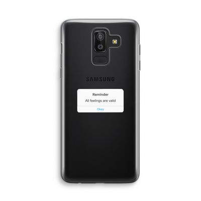 Reminder: Samsung Galaxy J8 (2018) Transparant Hoesje