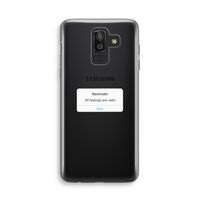 Reminder: Samsung Galaxy J8 (2018) Transparant Hoesje