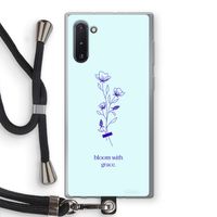 Bloom with grace: Samsung Galaxy Note 10 Transparant Hoesje met koord