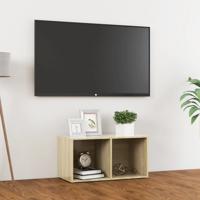 Tv-meubel 72x35x36,5 cm spaanplaat sonoma eikenkleurig