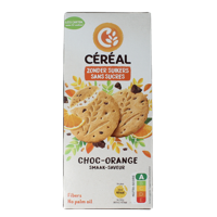 Zandkoekjes choc-orange zonder suikers 132 Gram