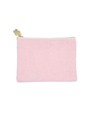 HEMA Etui 14.8cm Ribstof Roze