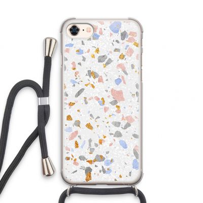 Terrazzo N°8: iPhone 7 Transparant Hoesje met koord