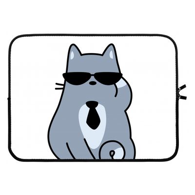 Cool cat: Laptop sleeve 15 inch