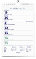 Brepols Wire-O Wand-week kalender, 4-talig, 2025