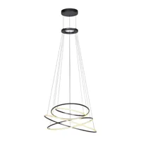 Neuhaus PURE Hanglamp E-Flying Rings Ø 110 cm vide donker grijs