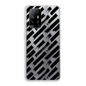 Zwarte vegen: Oppo A95 5G Transparant Hoesje