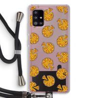 You Had Me At Pizza: Samsung Galaxy A51 5G Transparant Hoesje met koord