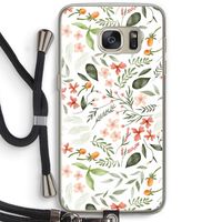 Sweet little flowers: Samsung Galaxy S7 Transparant Hoesje met koord