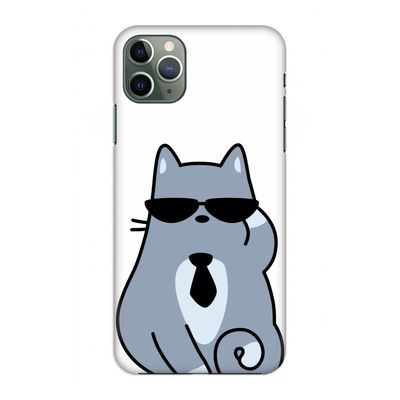 Cool cat: Volledig geprint iPhone 11 Pro Max Hoesje