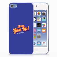 Apple iPod Touch 5 | 6 | Siliconen hoesje | met naam Never Give Up