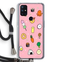 Happy bento friends: OnePlus Nord N10 5G Transparant Hoesje met koord