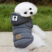 Winter gewatteerde jas super warm en zacht katoen jas voor huisdier hond grootte: XL (grijs)