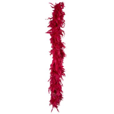 Kerst boa - veren slinger - Bordeaux rood - 180 cm - 50 gram - kerstboomversiering - kerstslinger