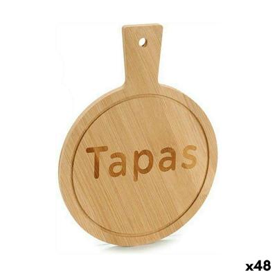 Snackdienblad Kinvara SJ3062 SJ3062 Zwart Hout 14 x 1 x 19 cm Met handvat (48 Stuks)