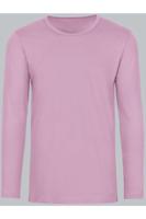 TRIGEMA Slim Fit T-Shirt ronde hals roze, Effen