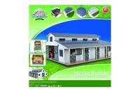Kids Globe paardenstal met 7 boxen en weiland 1:24 75x69x32cm Kids Globe paardenstal met 7 boxen en weiland 1:24 75x69x32cm