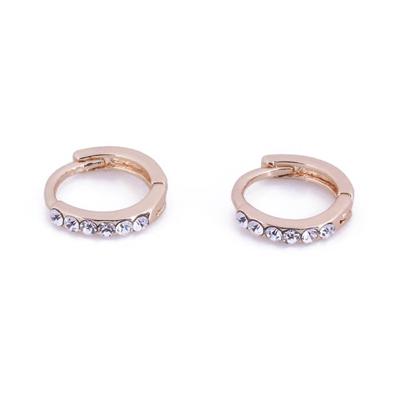 Go Dutch Label Creolen met Stras 1 cm Goud
