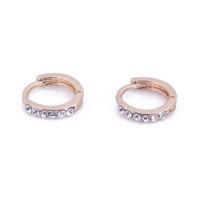 Go Dutch Label Creolen met Stras 1 cm Goud