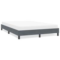 Bedframe zonder matras 140x220 cm fluweel donkergrijs