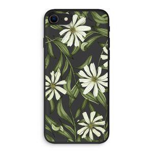 Wit bloemenpatroon: iPhone SE 2020 Biologisch afbreekbaar hoesje
