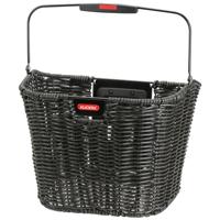 Klickfix Rixen kaul fietsmand structura retro zwart - 413282