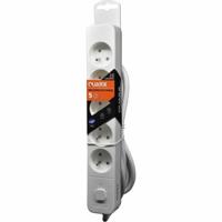 Stopcontactenstrip 5 Tomas met Interruptor QUARX (3 m)