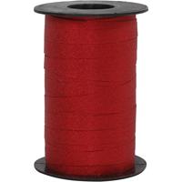 Creativ Company Cadeaulint, b: 10 mm, glitter, rood, 100 m/ 1 rol
