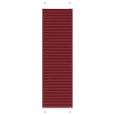 Pliss rolgordijn 55x200 cm stofbreedte 54,4 cm bordeauxrood