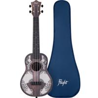 Flight Travel Series TUC Mandala Wood concert ukelele met gigbag - thumbnail