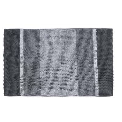 Differnz Fading badmat 100% microfiber - geschikt voor vloerverwarming - 60 x 90 cm - grijs