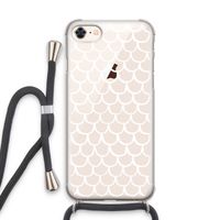 Dakpannetjes: iPhone 7 Transparant Hoesje met koord