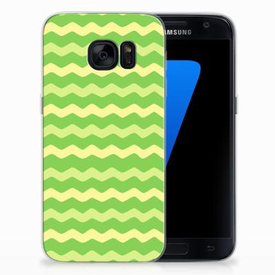 Samsung Galaxy S7 | TPU bumper | Waves Green