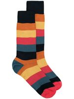 Paul Smith chaussettes colour block à logo imprimé - Noir