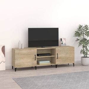 Tv-meubel 150x30x50 cm bewerkt hout sonoma eikenkleurig