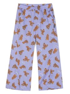 Palm Angels Kids pantalon de pyjama à motif Teddy Bear - Violet