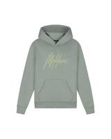 Malelions Zomer hoodie jongens - agave groen - Signature - gestreept