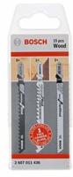 Bosch Accessoires set decoupeerzagen voor hout | 15 stuks - 2607011436