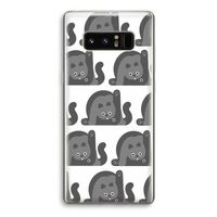 Cats: Samsung Galaxy Note 8 Transparant Hoesje