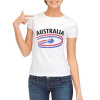Wit dames t-shirt Australie XL  - - thumbnail