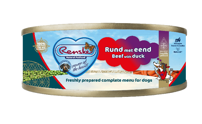 Renske Vers Vlees maaltijd Hond Rund/Eend 95gr
