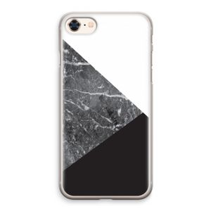 Combinatie marmer: iPhone 8 Transparant Hoesje