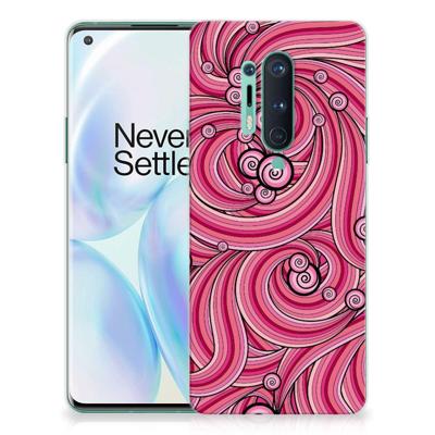 OnePlus 8 Pro | Hoesje maken | Swirl Pink
