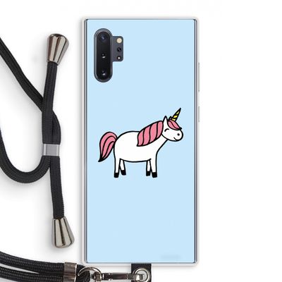 Eenhoorn: Samsung Galaxy Note 10 Plus Transparant Hoesje met koord