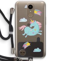 Vliegende eenhoorn: LG K10 (2017) Transparant Hoesje met koord