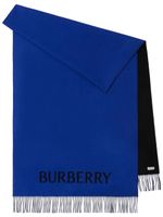 Burberry écharpe à logo intarsia - Noir