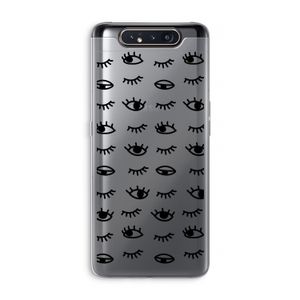Eye pattern #2: Samsung Galaxy A80 Transparant Hoesje