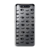 Eye pattern #2: Samsung Galaxy A80 Transparant Hoesje