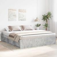 Bedframe betongrijs 180x200 cm Super King Size